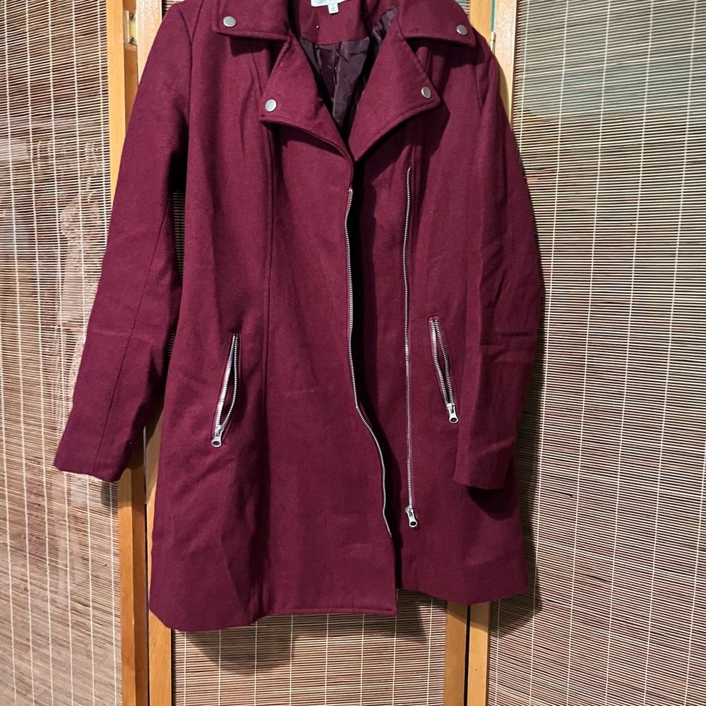 Women's Burgundy Coat